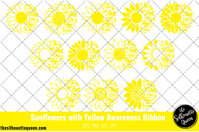 sunflower-sarcoma-bone-cancer-yellow-ribbon-svg-sarcoma