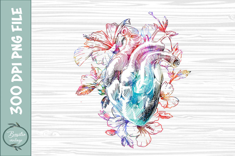 anatomical-heart-floral-sublimation