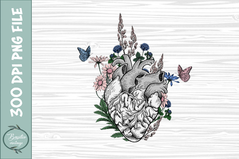 anatomical-heart-butterfly-floral-png