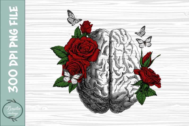 anatomical-brain-floral-roses-butterfly