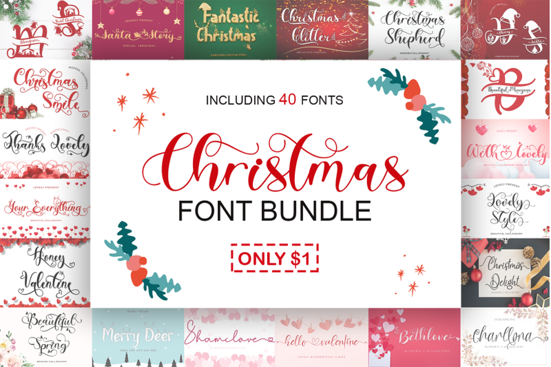 christmas-font-bundle