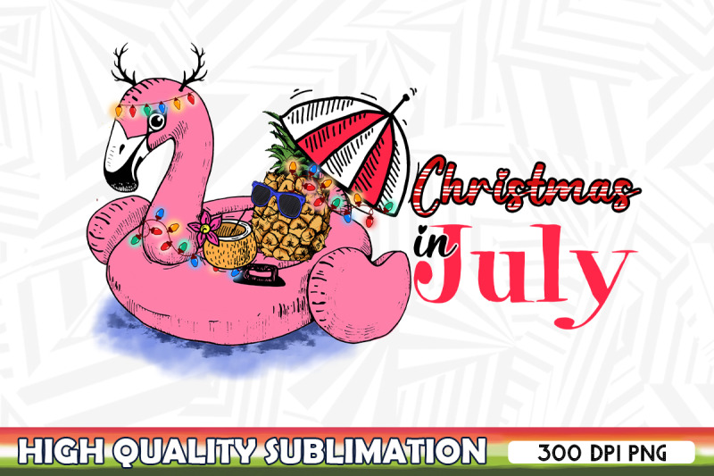 flamingo-christmas-in-july-pineapple