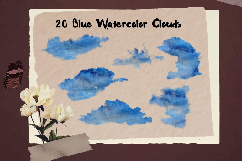 blue-watercolor-cloud-collection