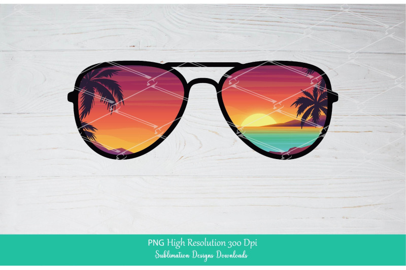 summer-sunglasses-bundle-png-sublimation-beach-palm-tree-vintage-png