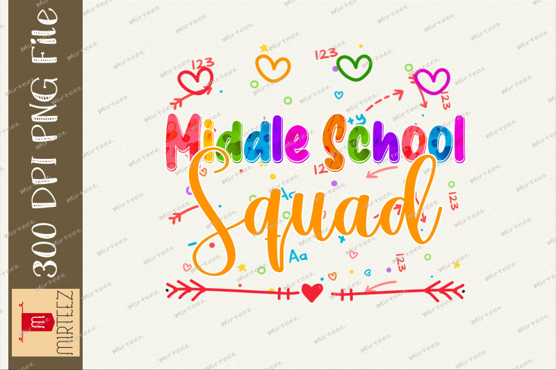 middle-school-squad-teacher-student-png