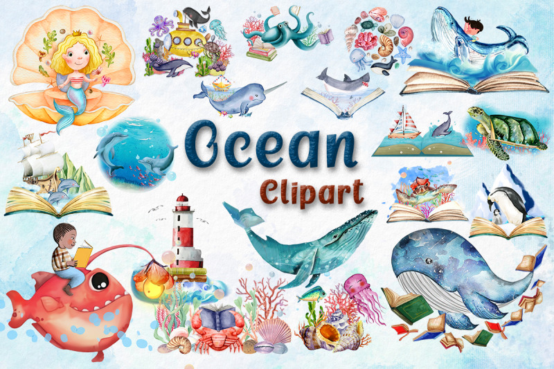 ocean-clipart-bundle