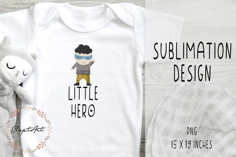 little-superhero-sublimation-design-png-hero-png