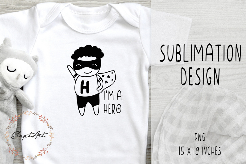 little-superhero-sublimation-design-png-hero-png