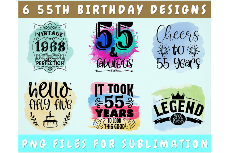 55th-birthday-sublimation-designs-bundle-6-55th-birthday-png-files