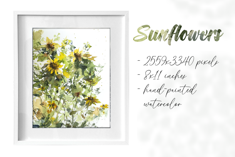 watercolor-sunflower-print