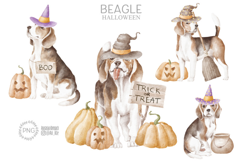 beagle-dogs-clipart-bundle