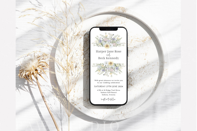 electronic-wedding-template-wildflowers-invitation-canva-smartphone-bo
