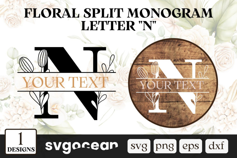 floral-split-monogram-letter-n