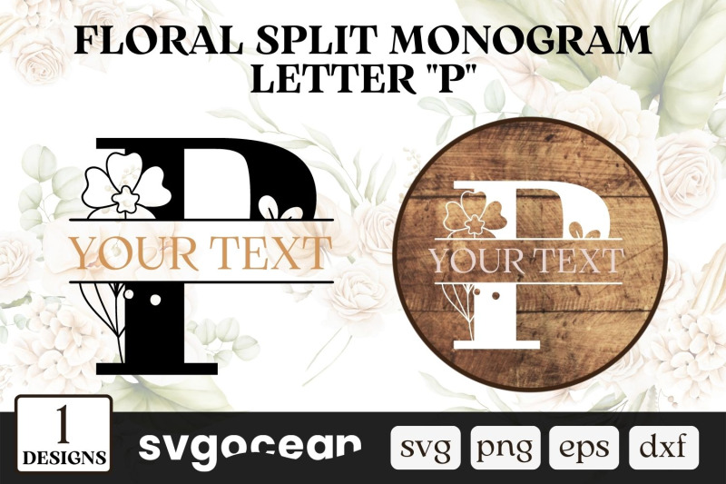 floral-split-monogram-letter-p