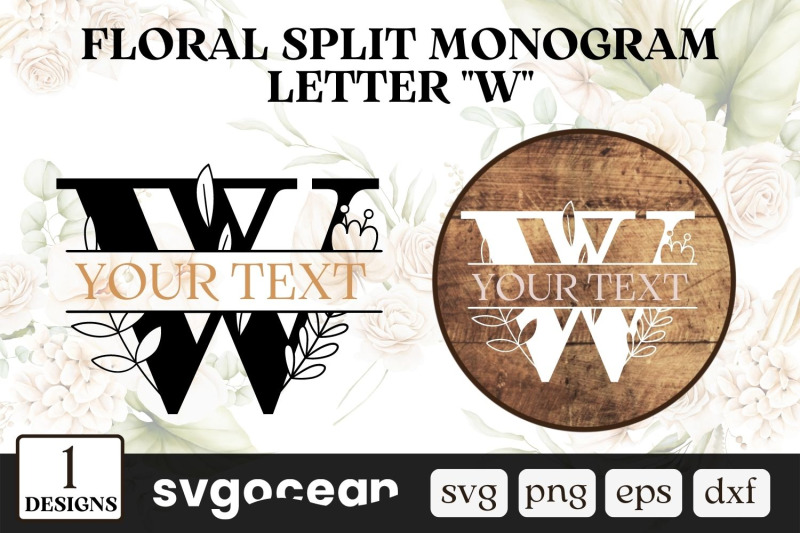 floral-split-monogram-letter-w