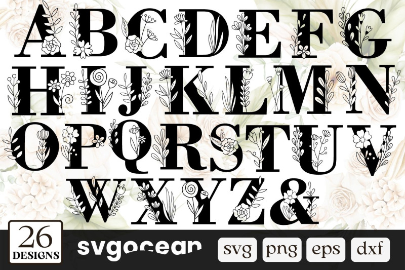 floral-alphabet-svg-bundle