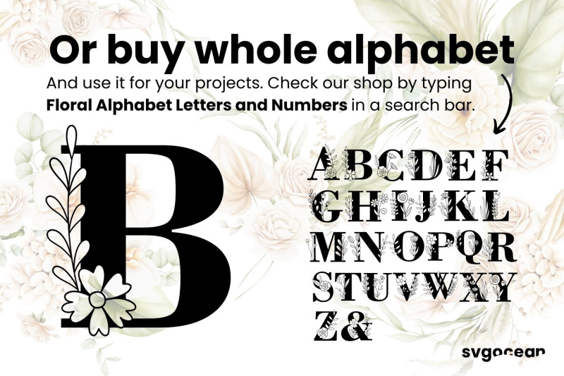 floral-letter-b