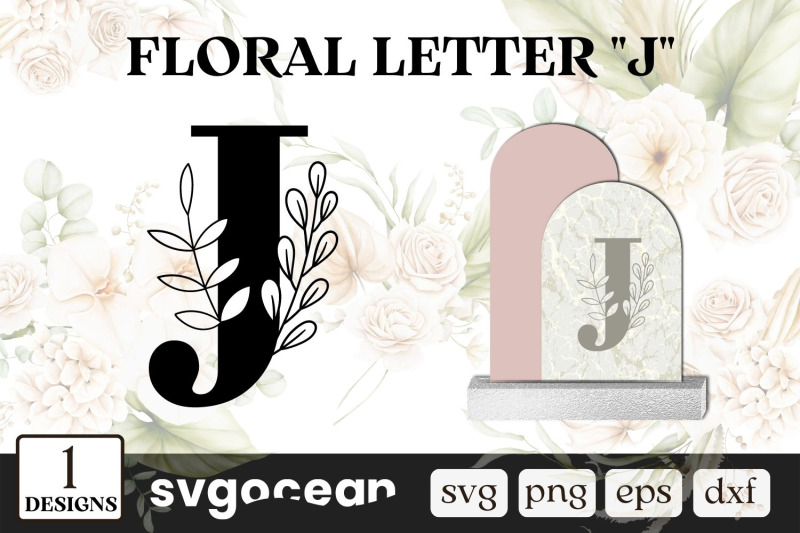 floral-letter-j