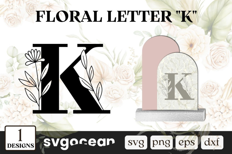 floral-letter-k