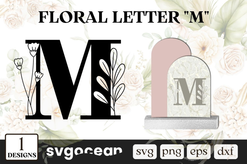 floral-letter-m