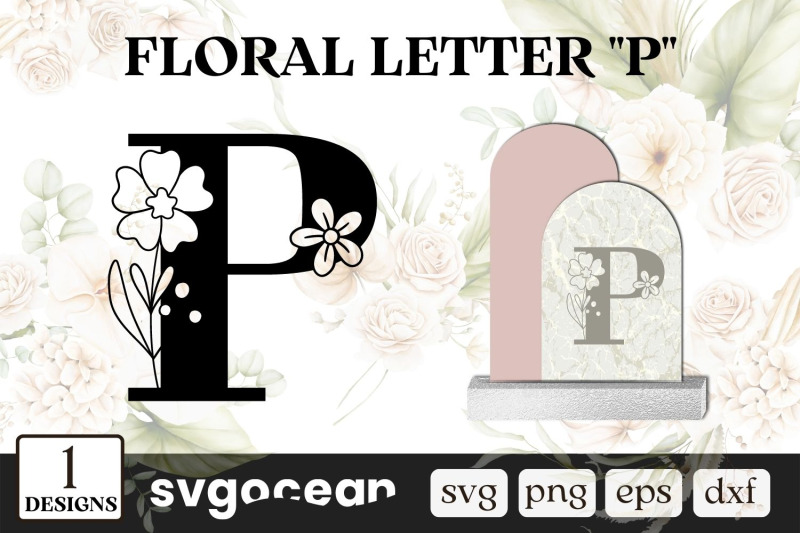 floral-letter-p