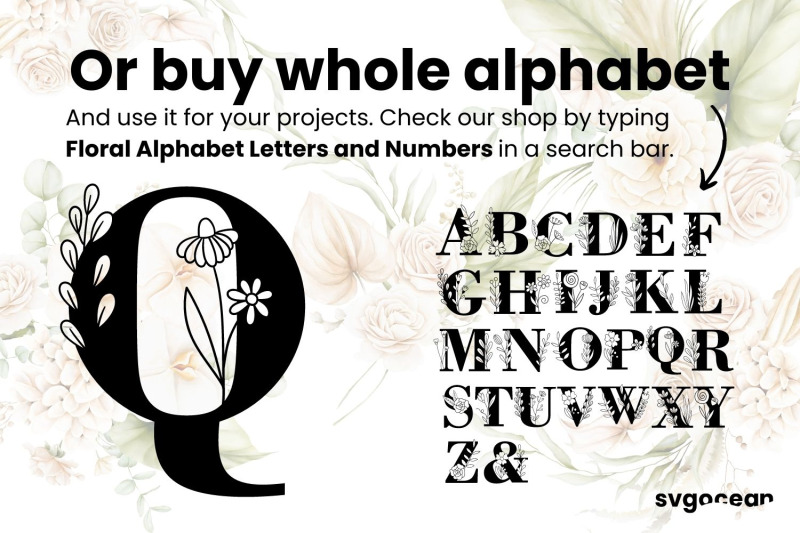 floral-letter-q