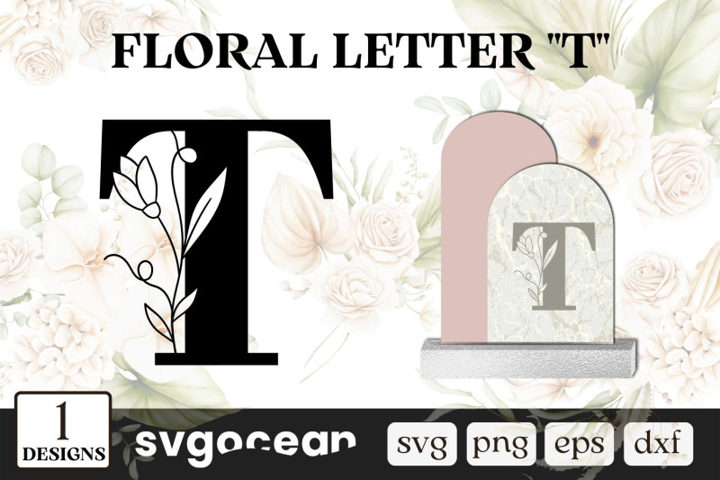 floral-letter-t