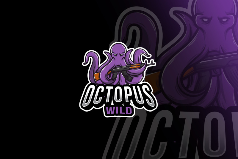 octopus-army-esport-logo-template