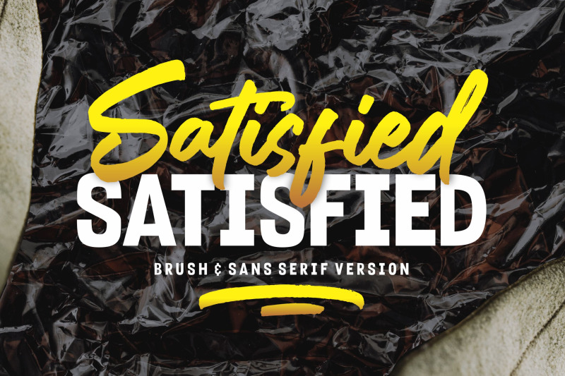 satisfied-brush-font