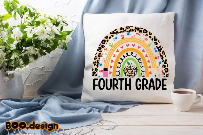 fourth-grade-leopard-rainbow-graphics