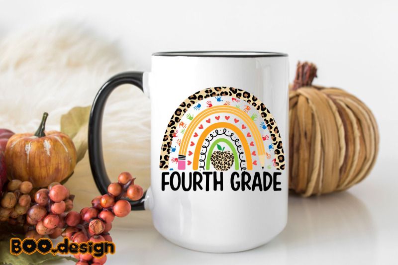 fourth-grade-leopard-rainbow-graphics