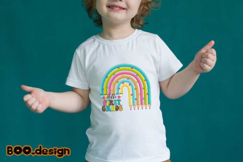 hello-first-grade-rainbow-crayons-graphics