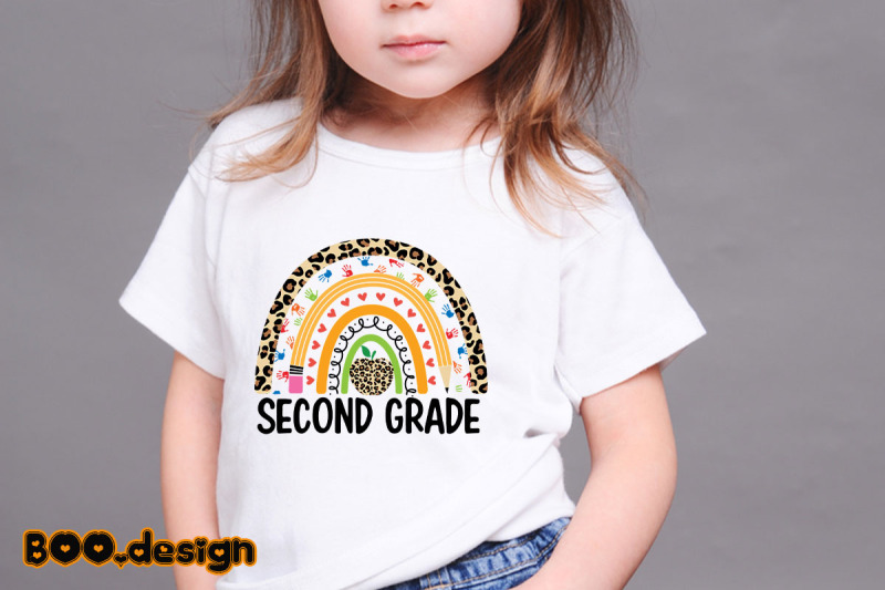 second-grade-leopard-rainbow-graphics