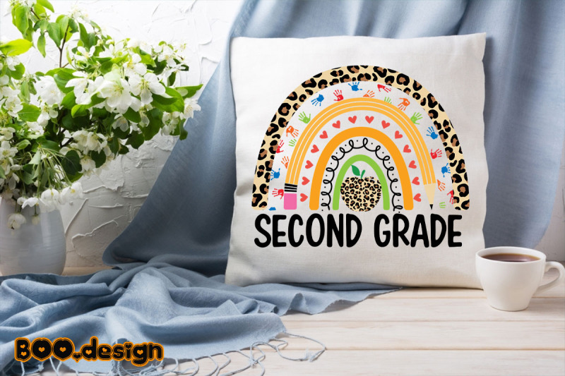 second-grade-leopard-rainbow-graphics