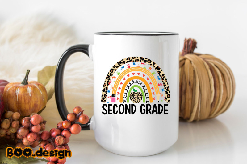 second-grade-leopard-rainbow-graphics