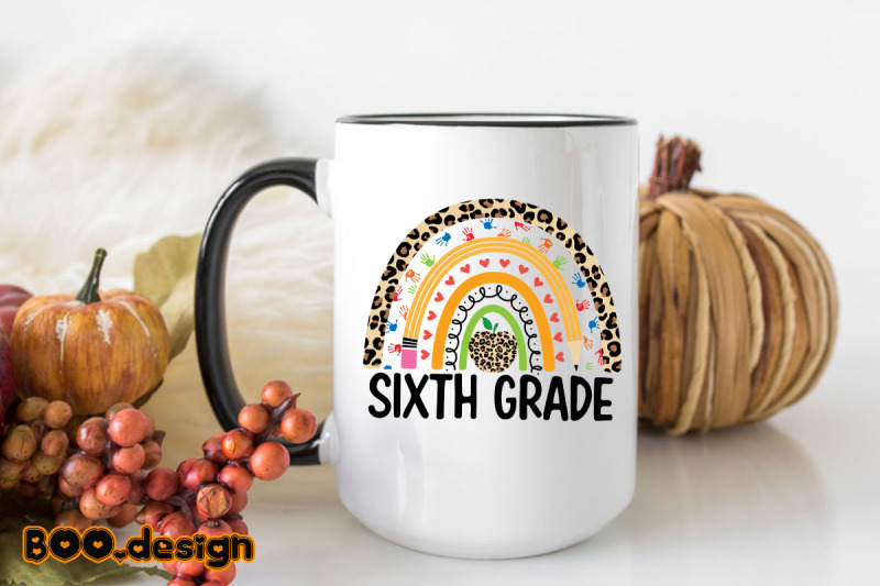 sixth-grade-leopard-rainbow-graphics