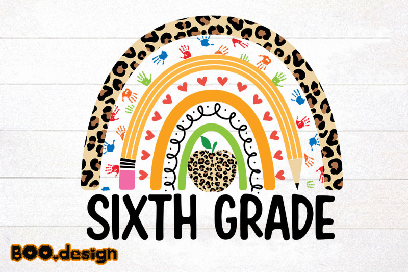 sixth-grade-leopard-rainbow-graphics