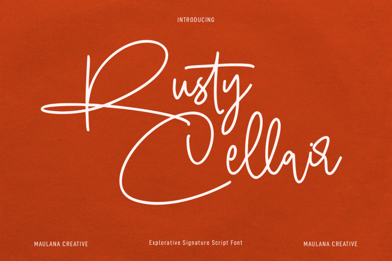 rusty-cellair-signature-script-font