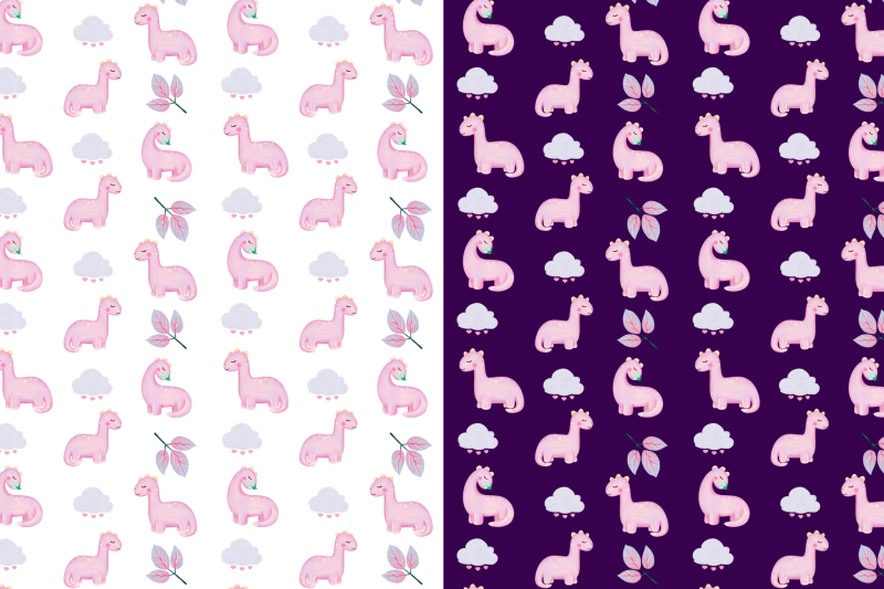 pink-dinosaur-seamless-pattern