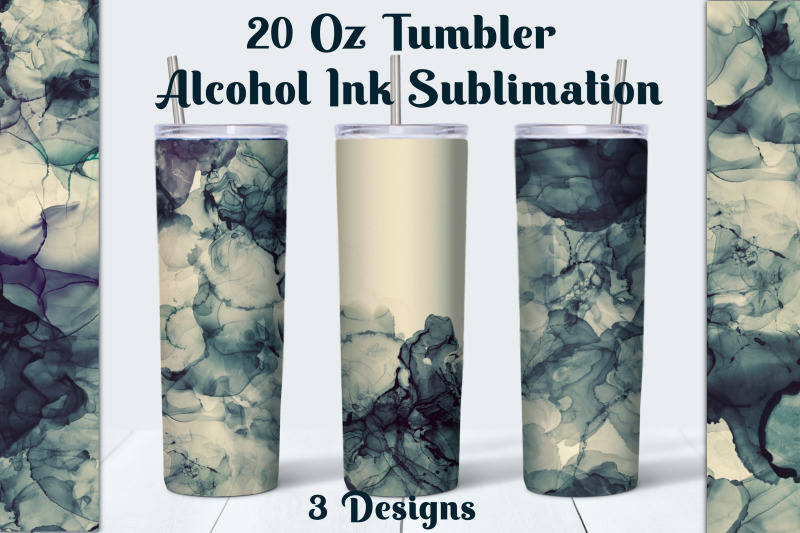 alcohol-ink-dark-blue-tumbler-sublimation-designs
