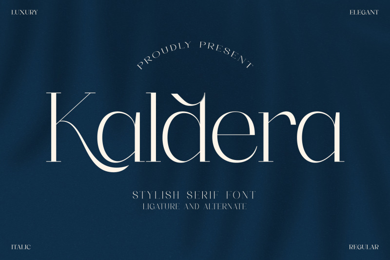 kaldera-typeface