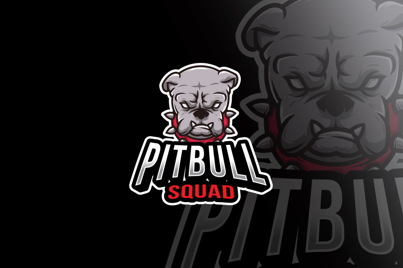 pitbull-squad-esport-logo-template