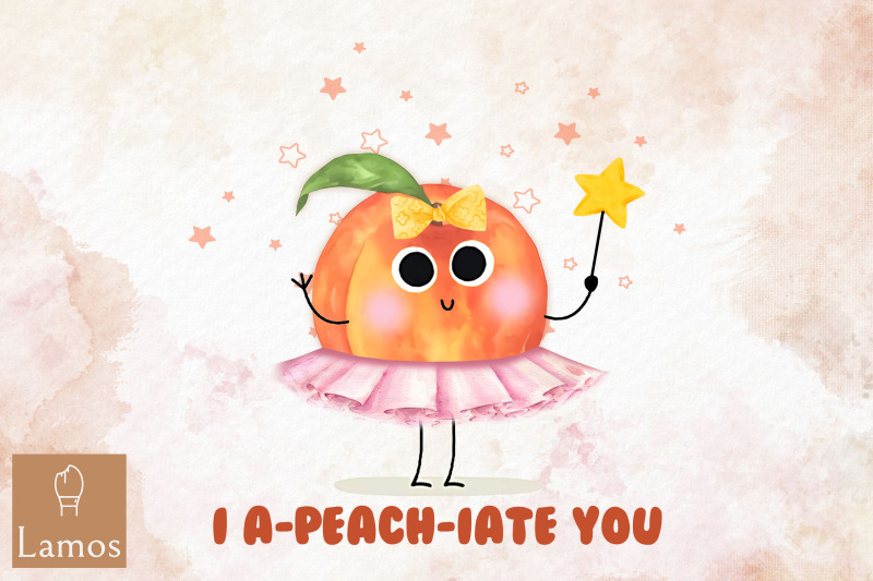 i-a-peach-iate-you-fruit-quote-design