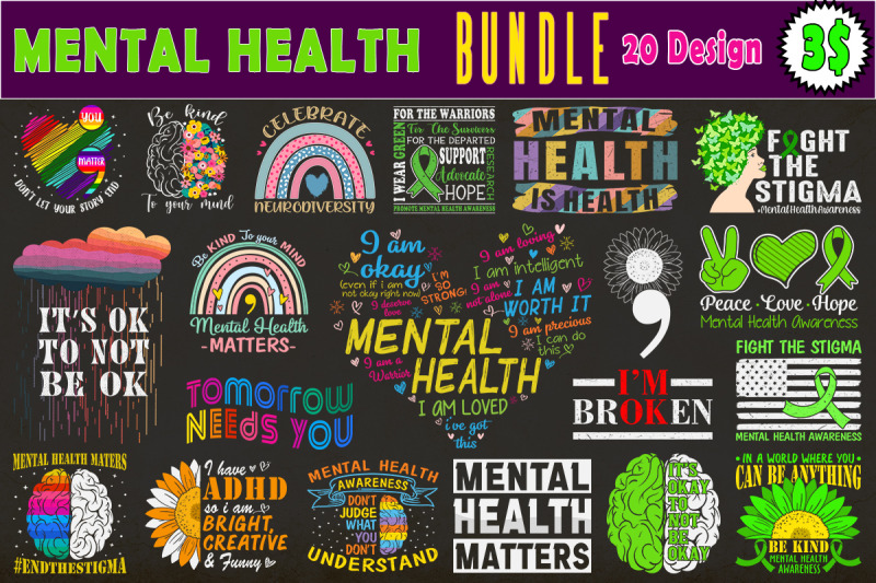 mental-health-svg-bundle