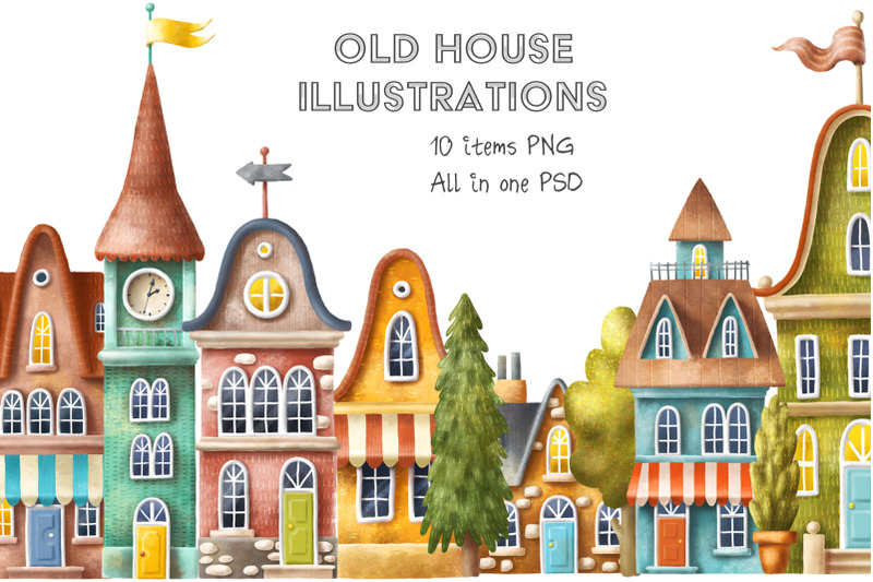 old-houses-clipart