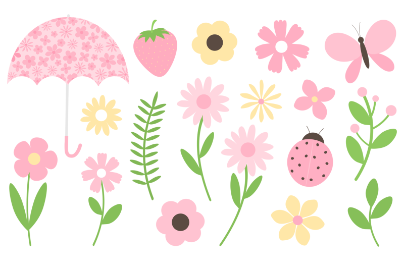 floral-umbrella-flowers-clipart-ladybug-svg-summer-budle