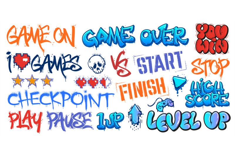 gaming-graffiti-game-over-street-art-level-up-and-you-win-lettering