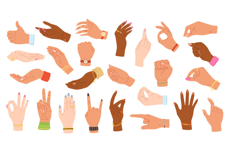 hand-gestures-human-hands-hold-point-and-grip-multiethnic-hands-wit