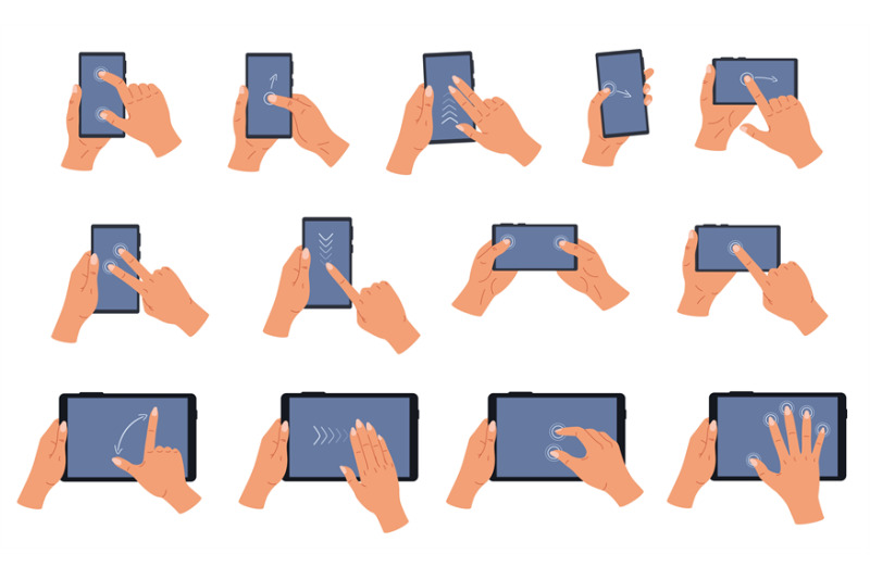 cartoon-touchscreen-hand-gestures-human-hands-on-smartphone-and-table