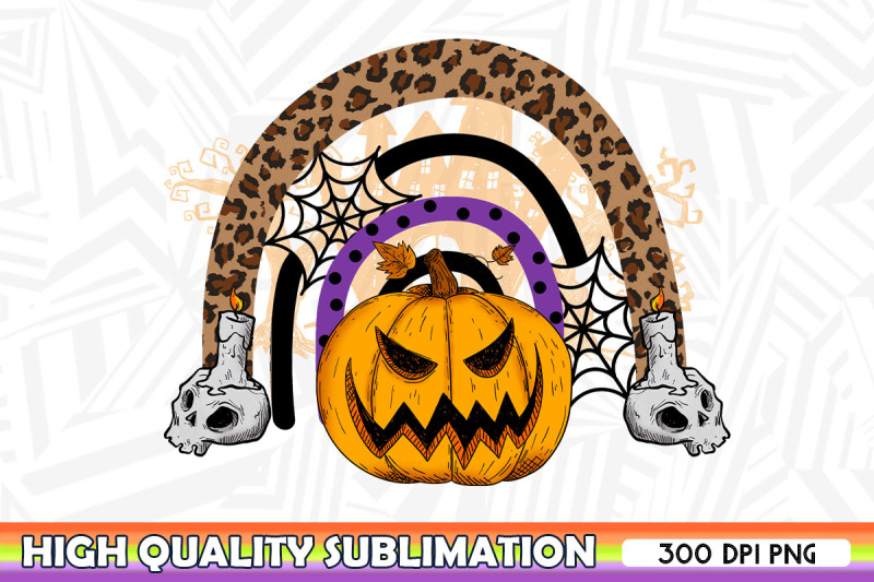 pumpkin-leopard-rainbow-halloween-png